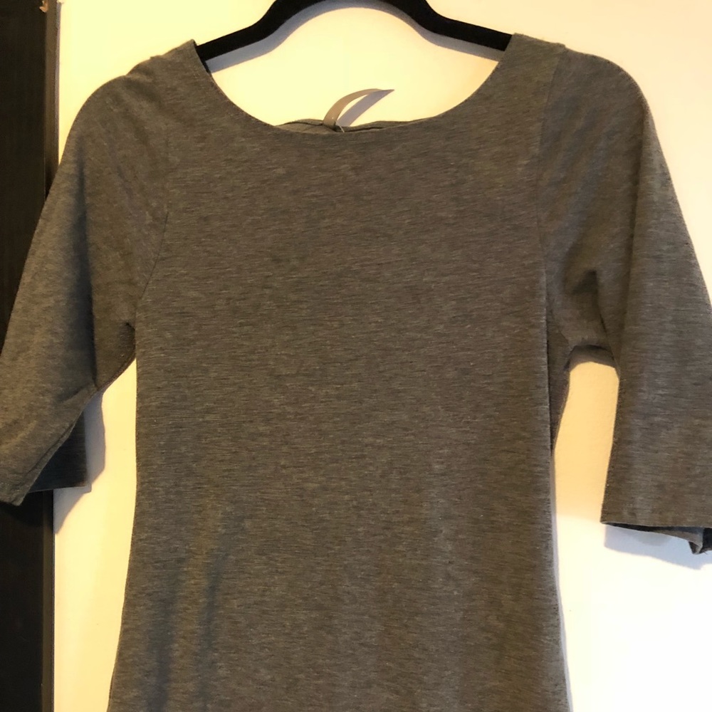 Dark grey bodycon dress